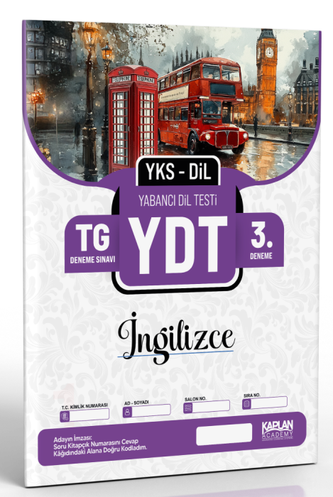 KAPLAN ACADEMY (YDT) TG İNGİLİZCE 3 - 2025-2026